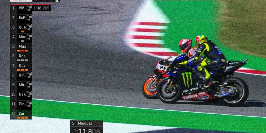 Kualifikasi MotoGP San Marino 2019 - Ribut-ribut, Marc Marquez dan Valentino Rossi Harus Menghadap Stewards Panel