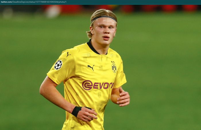 Penyerang Borussia Dortmund, Erling Haaland.