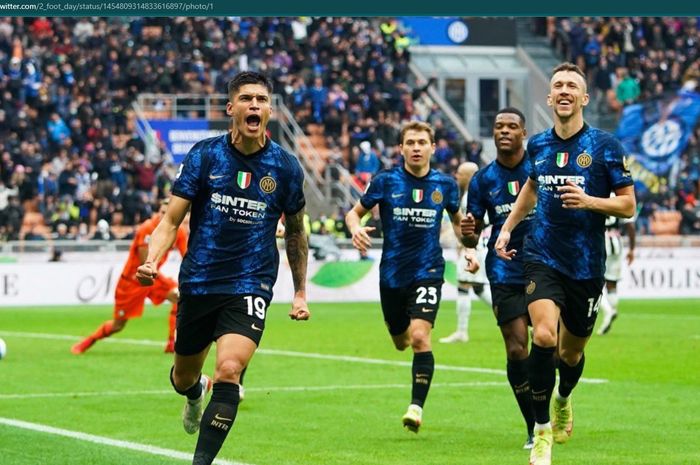 Penyerang Inter Milan, Joaquin Correa mencetak brace pada laga kontra Udinese.