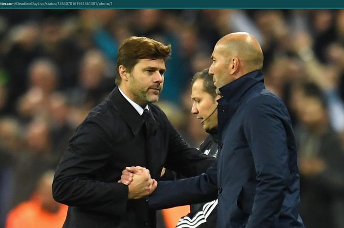 Mauricio Pochettino dan Zinedine Zidane.