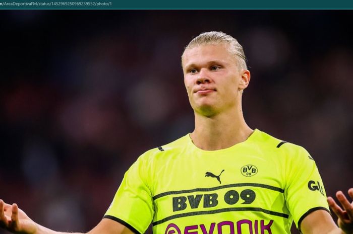 Penyerang Borussia Dortmund, Erling Haaland, mengalami cedera.