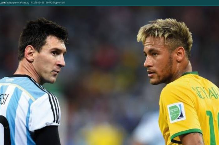 Pertemuan antara Lionel Messi dan Neymar tersaji di final Copa America 2021.