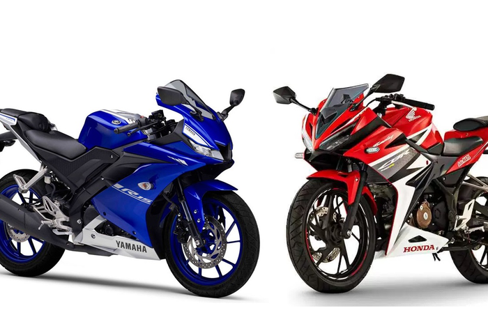 Yamaha All New R15  bermesin SOHC dan Honda CBR150R mengusung DOHC.