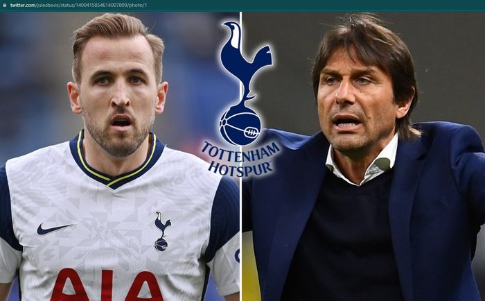 Antonio Conte tengah didekati oleh Tottenham Hotspur dan Harry Kane coba untuk dipertahankan.