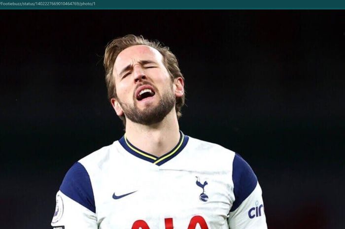 Penyerang Tottenham Hotspur, Harry Kane.