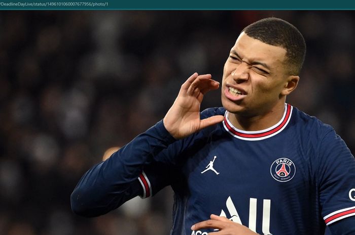 Penyerang Paris Saint-Germain, Kylian Mbappe.