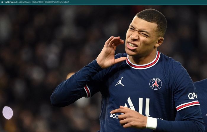 Penyerang Paris Saint-Germain, Kylian Mbappe.