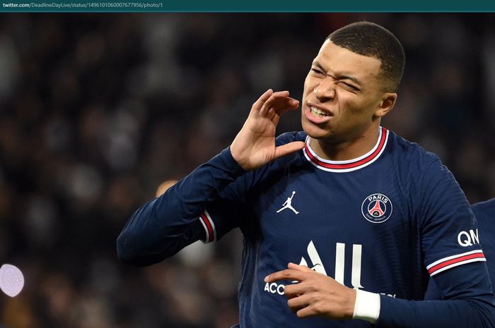 Penyerang Paris Saint-Germain, Kylian Mbappe.