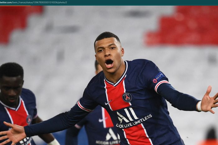 Penyerang Paris Saint-Germain (PSG), Kylian Mbappe.