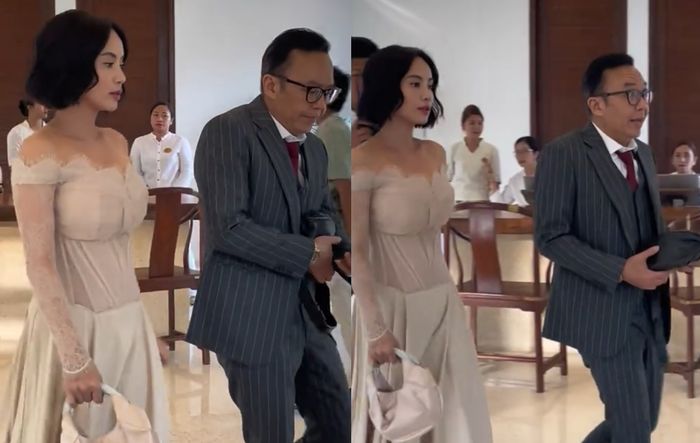Ari Lasso gandeng cewek saat hadiri pernikahan Luna Maya