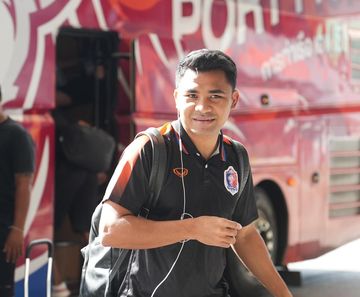 Pemain timnas Indonesia, Asnawi Mangkualam kembali bermain penuh saat Port FC menahan imbang Ratchaburi, Minggu (1/9/2024).