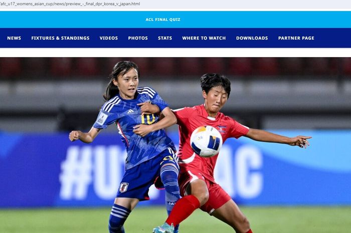 Korea Utara Vs Jepang, final Piala Asia U-17 Wanita 2024