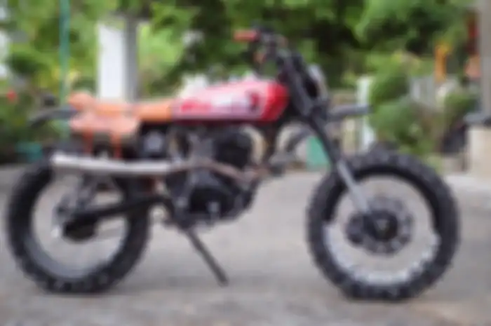 Honda CB100 K5 1981 custom scrambler besutan Fikri Ahmad