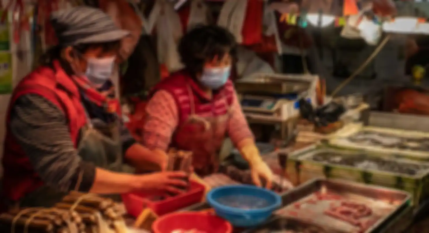Pasar hewan di Wuhan kembali beroperasi setelah ditutup selama 2 bulan.