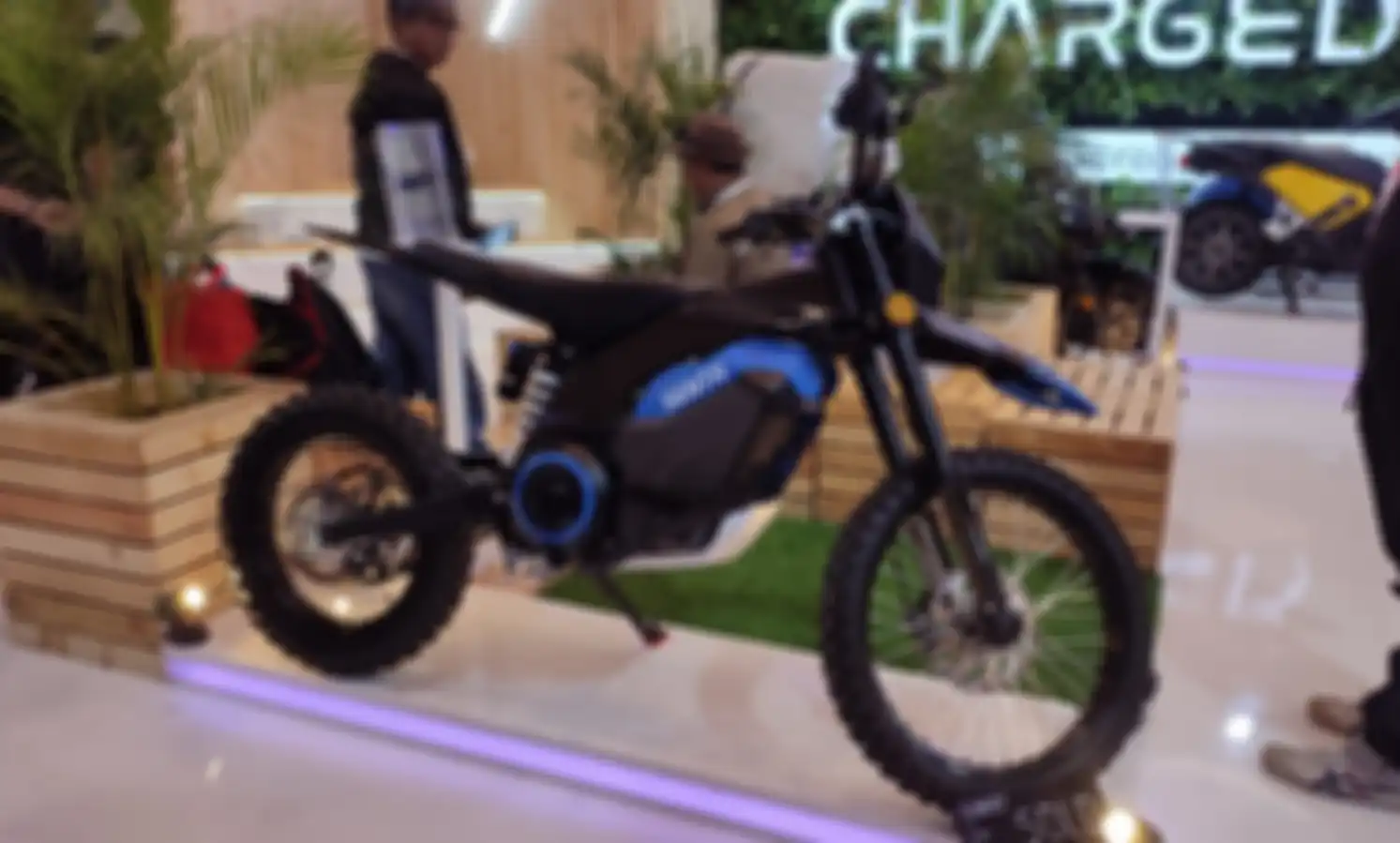 Motor listrik Charged Senta saat di IMOS+ 2023.