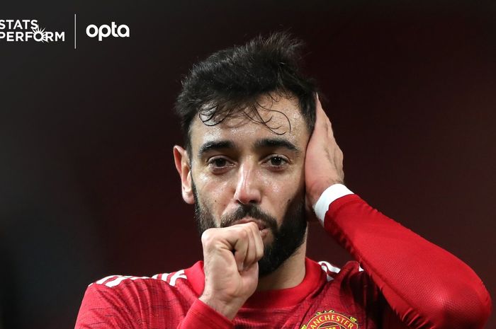 Bruno Fernandes kini sah menjadi raja gol penalti Manchester United dalam satu musim kompetisi usai membobol gawang Aston Villa.