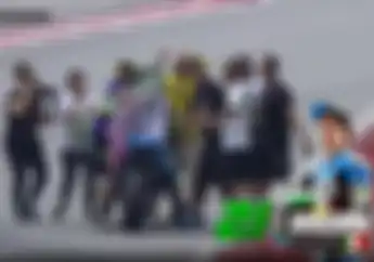 Tambah Meriah, Video Valentino Rossi Masuk Sirkuit Rayakan Franco Morbidelli Juara Dunia Moto2