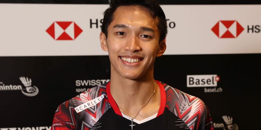 Swiss Open 2022 - Selamatkan Shuttlecock di Antara 2 Kaki, Jonatan Christie Bikin Tunggal Putra India Terheran-heran