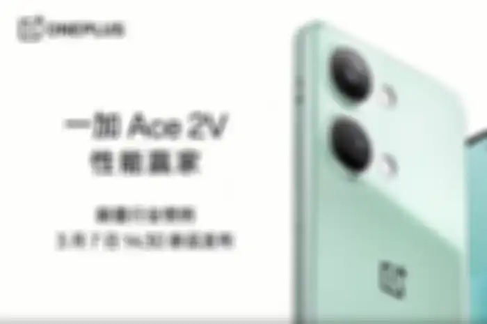 Render desain OnePlus Ace 2V
