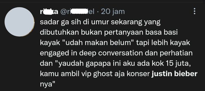 Curharan netizen terkait konser Justin Bieber