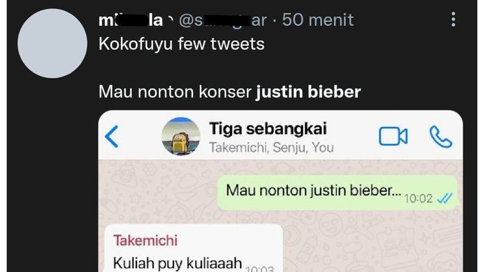 Curharan netizen terkait konser Justin Bieber