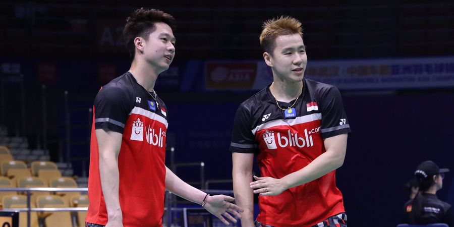 Link Live Streaming Kejuaraan Asia 2019 - Marcus/Kevin di Court 1