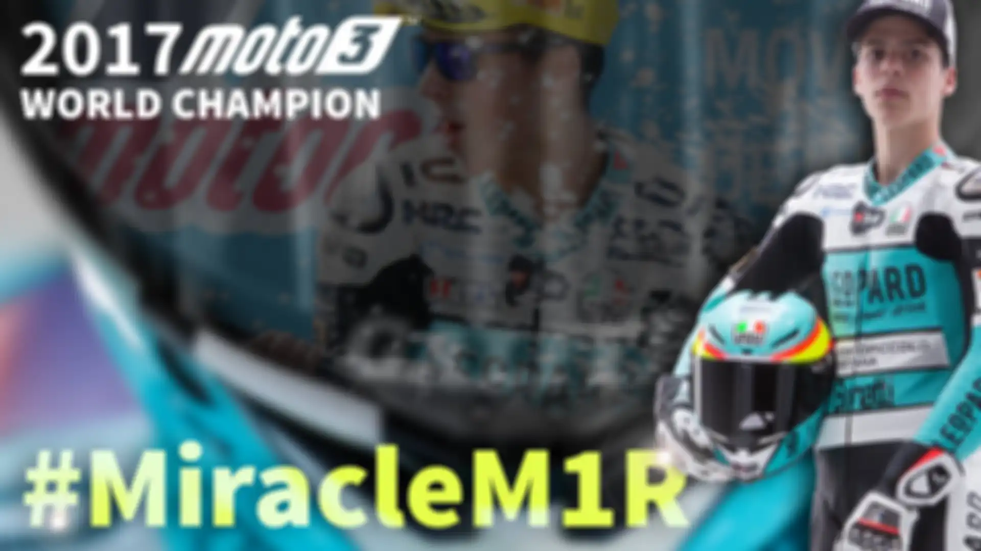 Joan Mir saat juara Moto3 2017