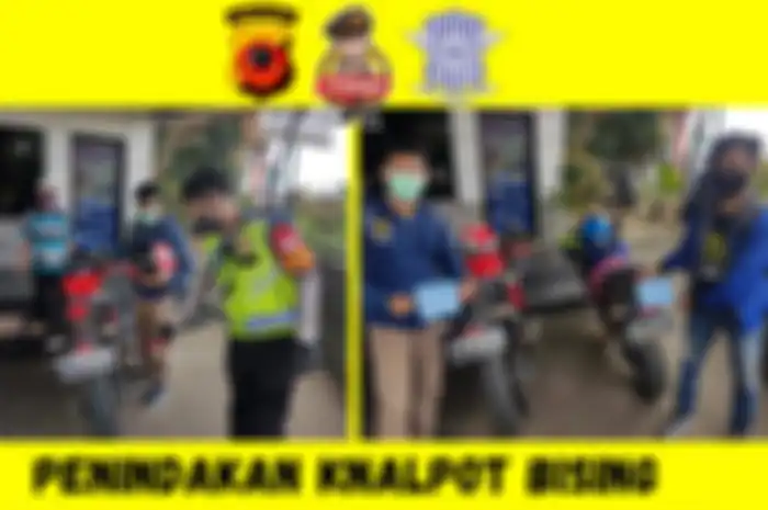 Razia knalpot racing oleh Polresta Bogor