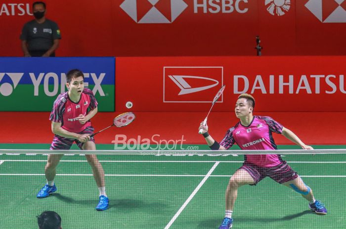 Ganda putra Malaysia, Aaron Chia dan Soh Wooi Yik, masih belum berhasil merebut gelar pertama BWF World Tour usai kalah pada laga final India Open 2023