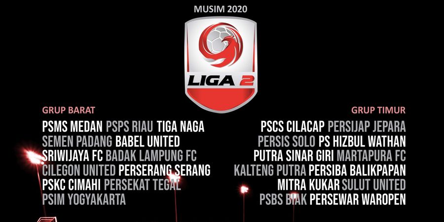 Jadwal dan Pembagian Grup Liga 2 2020, Potensi Perang Saudara!