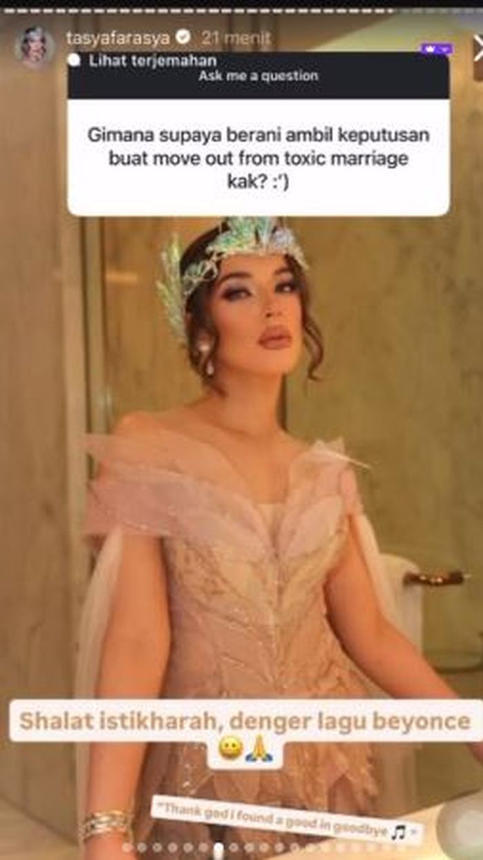 Aksi Tasya Farasya ungkap cara move on dari toxic marriage usai ketahuan gugat cerai Ahmad Assegaf