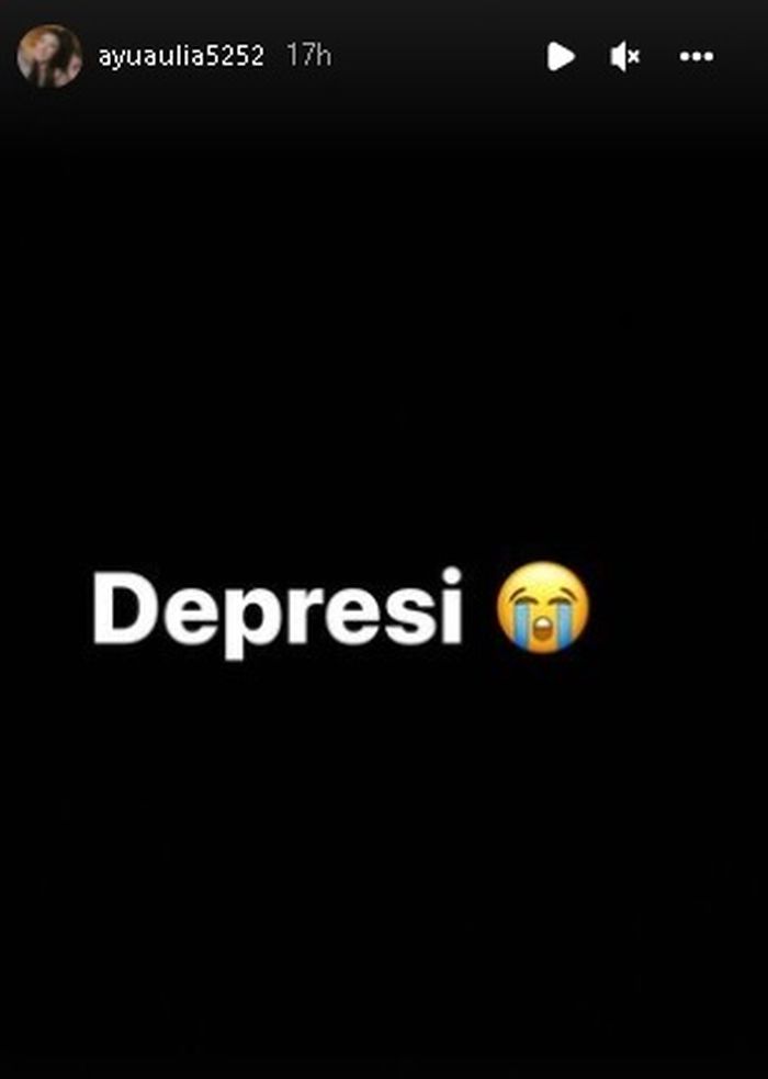 Unggahan terakhir Ayu Aulia di Instagram. 