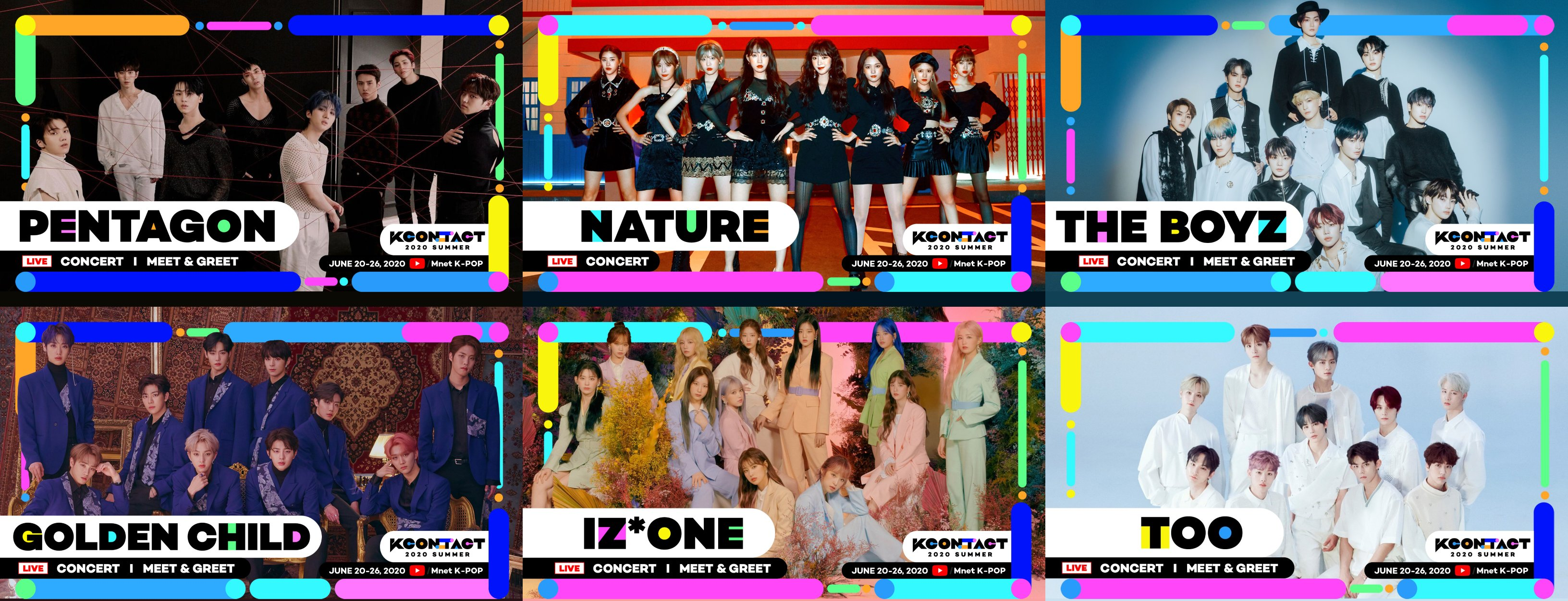 Lineup KCON:TACT 2020 Summer