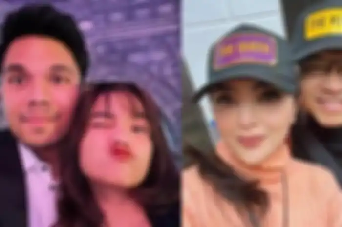 Kolase foto Thariq Halilintar, Fuji, Ashanty, dan Anang Hermansyah.