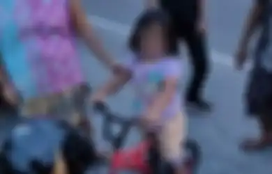 Keasikan Gowes Sepeda hingga Tak Sadar Sudah Tempuh Jarak 6 Km, Gadis Kecil Ini Sampai Lupa Jalan Pulang ke Rumah