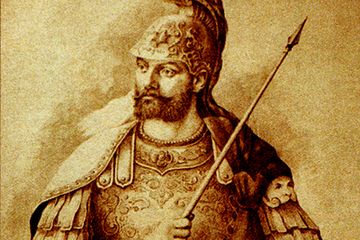 Constantine XI Palaiologos adalah kaisar terakhir dari Kekaisaran Bizantium. Ia berjuang mempertahankan Konstantinopel dari serangan Ottoman.