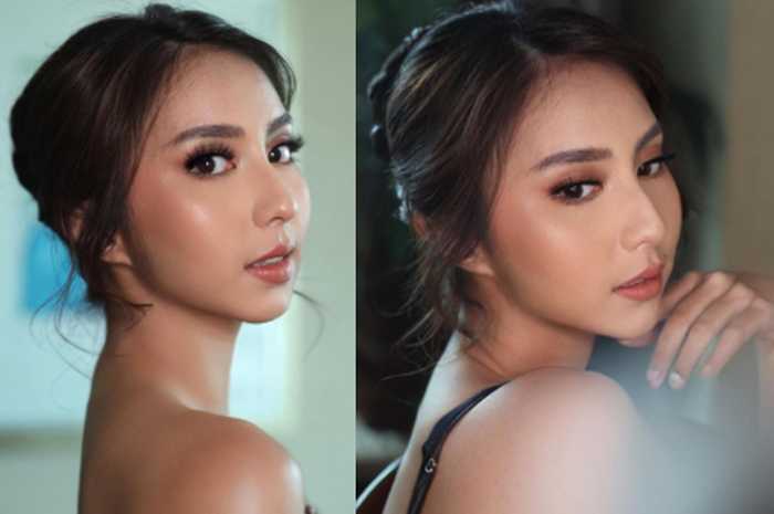 Makeup Clairine Clay di hari pertunangannya dengan Joshua Suherman.