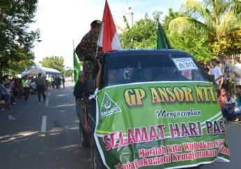 Banser NU Turut Meriahkan Pawai Paskah di Kota Kupang : Kebersaman dalam Perbedaan Bukan Hanya Teori