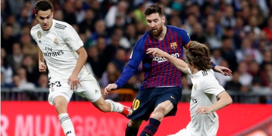 VIDEO - Lionel Messi Terkapar Dihantam Sergio Ramos, Wasit Cuek