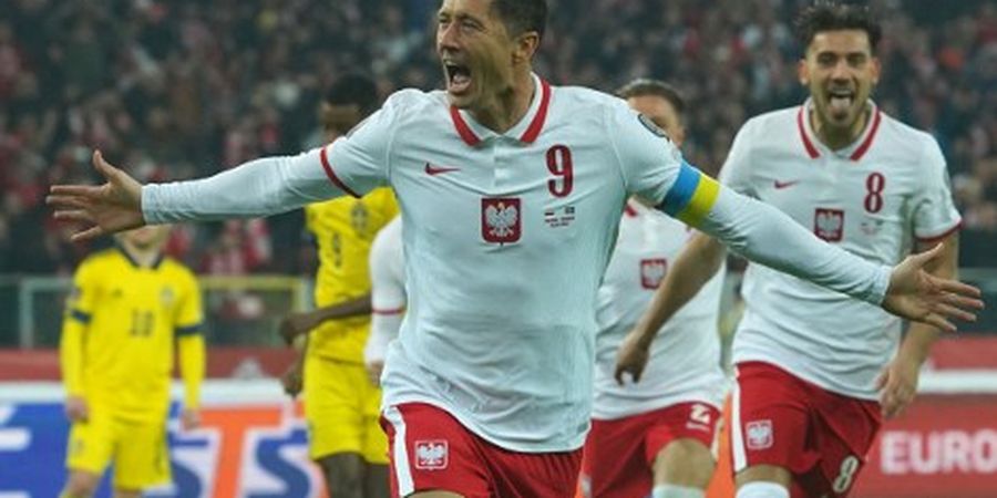 Hasil Kualifikasi Piala Dunia - Polandia Tumbangkan Swedia, Robert Lewandowski cs Pastikan Berlaga di Piala Dunia 2022 Qatar