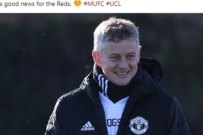 Pelatih interim Manchester United, Ole Gunnar Solskjaer.