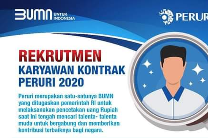 BUMN Peruri lagi membuka lowongan buat lulusan SMA dan SMK