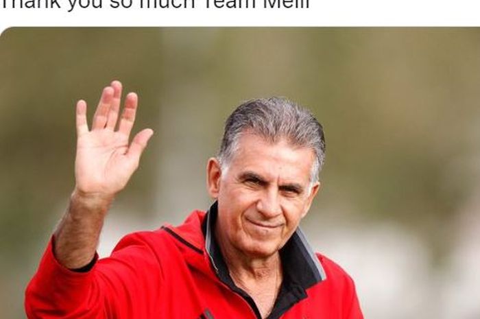 Pelatih timnas Iran, Carlos Queiroz.