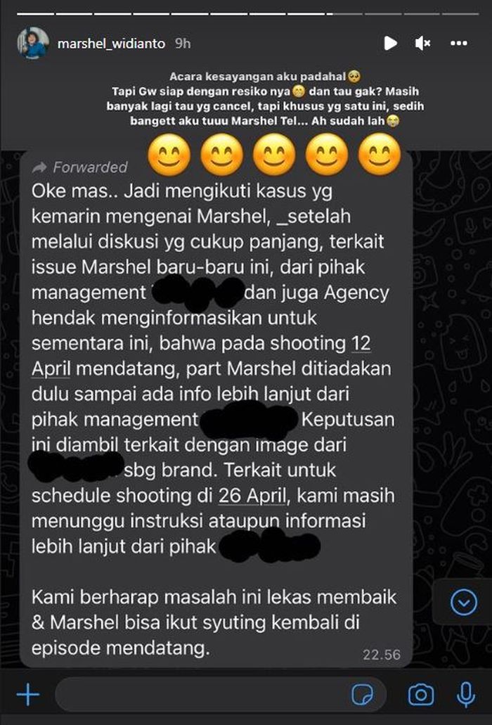 Pekerjaan Marshel Widianto dibatalkan imbas kasus video syur Dea OnlyFans.