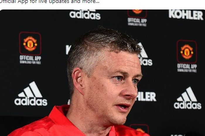 Pelatih interim Manchester United, Ole Gunnar Solskjaer.