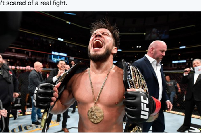 Mantan juara kelas terbang dan kelas bantam UFC, Henry Cejudo.