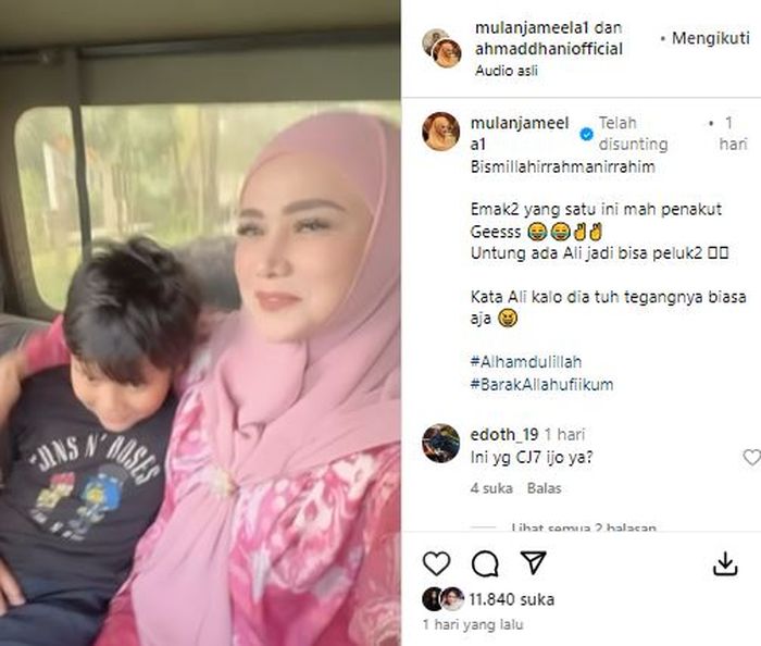 Postingan Mulan Jameela