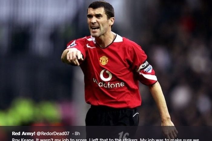 Mantan kapten Manchester United, Roy Keane.