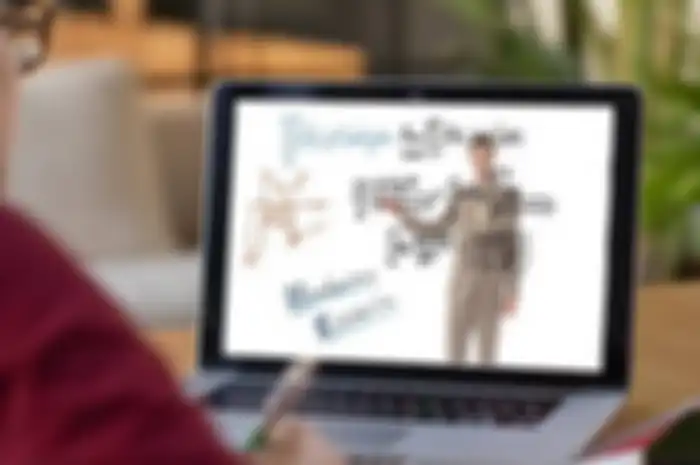 Ilustrasi belajar online