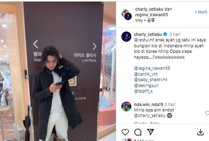 Postingan Charly Van Houten 